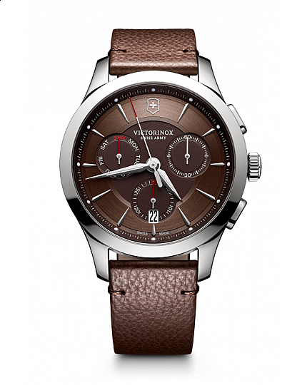 Victorinox Alliance Chronograph brown leather