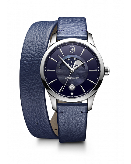 Victorinox Alliance Small blue leather