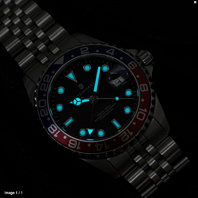 日本未上陸】STEINHART GMT-OCEAN One 39 blue-red.2 (Steinhart