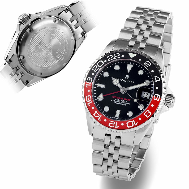 日本未上陸】STEINHART GMT-OCEAN One 39 blue-red (Steinhart