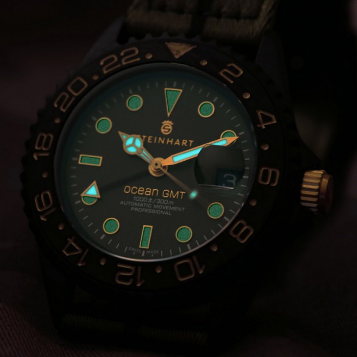 日本未上陸】STEINHART Ocean One GMT two-tone BLACK/KHAKI