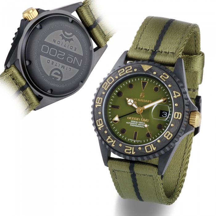 Steinhart Ocean 39 GMT black MILITARY khaki - Limitovaná edice 200 ks