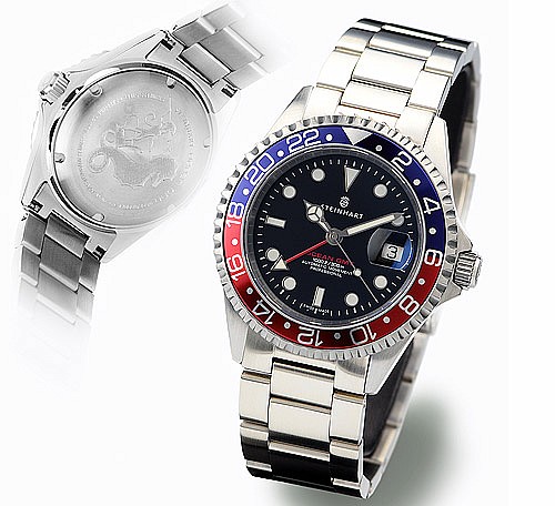 Steinhart Ocean One GMT BLUE RED 103 0835 od 14 020 K Chronoshop.cz