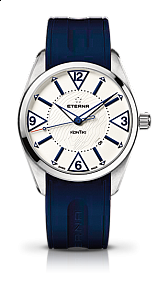 Eterna KonTiki Date white caoutchouc