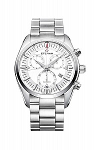 Eterna Kontiki Quartz Chronograph silver steel