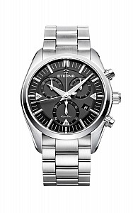 Eterna Kontiki Quartz Chronograph black steel