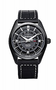 Eterna Kontiki Four-Hands black rubber/leather PVD