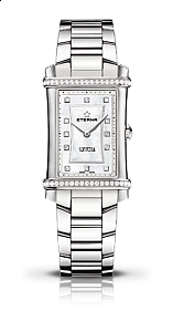 Eterna Contessa Two-Hands white steel diamonds