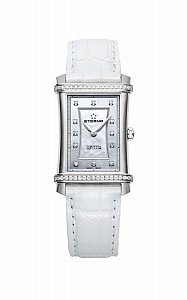 Eterna Contessa Two-Hands white alligator diamond