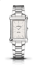 Eterna Contessa Two-Hands white indices steel