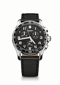 Victorinox Chrono Classic black leather