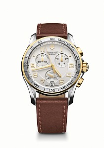Victorinox Chrono Classic silver/gold leather