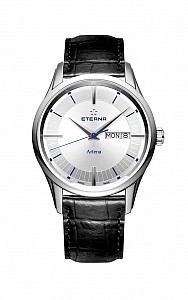 Eterna Artena Gent silver leather blue