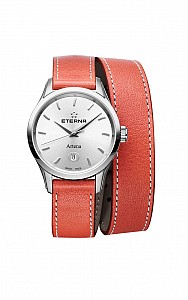 Eterna Artena Lady silver coral leather