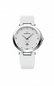 Eterna Grace Three-Hands white satin