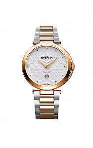 Eterna Grace Two-Hands white steel bicolor