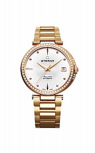 Eterna Grace Three-Hands white steel diamond