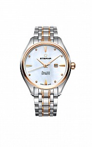 Eterna Avant-Garde Date 34 white steel