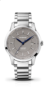Eterna Tangaroa Three-Hands grey steel - výprodej modelu - sleva 25%