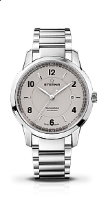 Eterna Tangaroa Three-Hands light grey steel