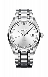 Eterna Legacy Date Silver steel