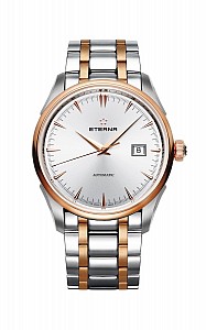 Eterna Legacy Date Silver steel gold