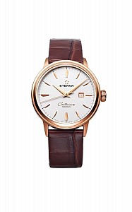 Eterna Centenaire silver alligator 32