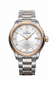 Eterna Adventic Date silver steel gold