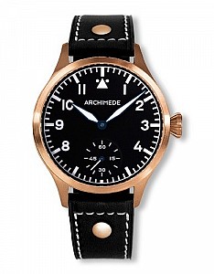 Archimede Pilot 42 Handaufzug Bronze