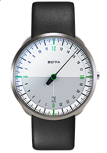 Botta-Design UNO 24 Titan White-Green Quartz - 40 mm