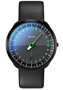 Botta-Design UNO 24 Titan Black Edition Green Quartz - 40 mm