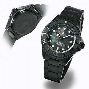 Steinhart OCEAN 42 black DLC Perlmutt