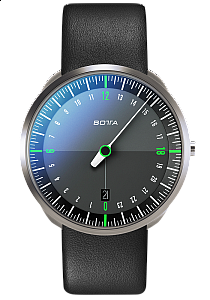 Botta-Design UNO 24 Titan Black-Green Quartz - 40 mm