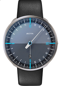 Botta-Design UNO 24+ Black/Blue Titanium Quartz - 45 mm