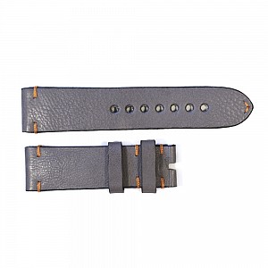 Steinhart kožený řemen 24 mm šedý s oranžovým prošitím pro model Triton Titan 1000