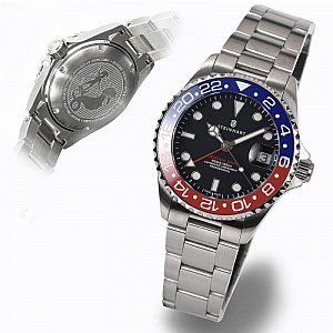 Steinhart GMT-OCEAN One 39 blue-red ceramic