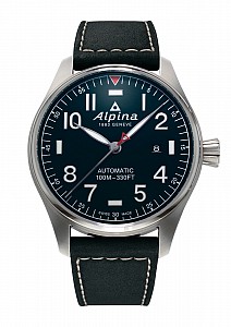 Alpina Startimer Pilot Automatic 44 mm AL-525NN4S6 - Matte Dark Blue