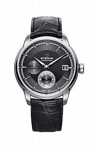 Eterna Adventic GMT black alligator