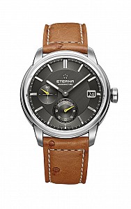 Eterna Adventic GMT anthrazite leather