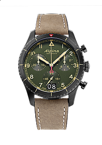 Alpina Startimer Pilot Chronograph Big Date AL-372GR4FBS26 - Green