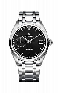 Eterna 1948 Legacy Small Second Black steel