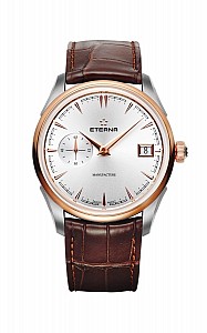 Eterna 1948 Legacy Small Second Silver alligator brown