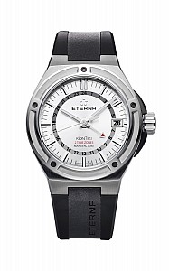 Eterna Royal Kontiki GMT silver rubber