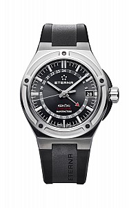 Eterna Royal Kontiki GMT black rubber