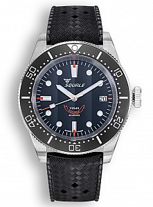 Squale 1545 Black Rubber