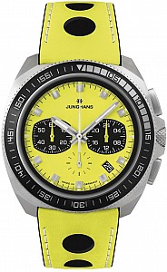 Junghans 1972 Chronoscope Limited Edition FIS Lemon 41/4369.00 - Planica 2023 limitovaná edice 150 kusů