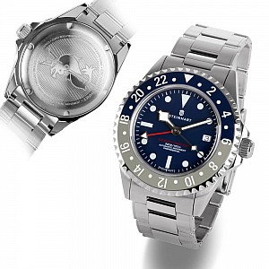 Steinhart Ocean 3 GMT Blue-Grey Ceramic