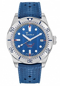 Squale 1545 Blue Steel Rubber