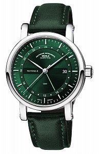 Mühle-Glashütte Teutonia II GMT Forest Green