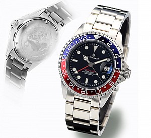 Steinhart Ocean One GMT BLUE-RED